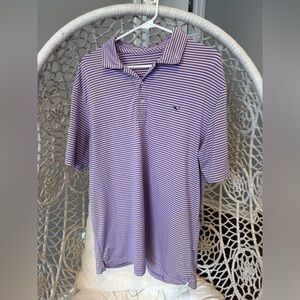 Vineyard Vines LSU Striped Polo Shirt